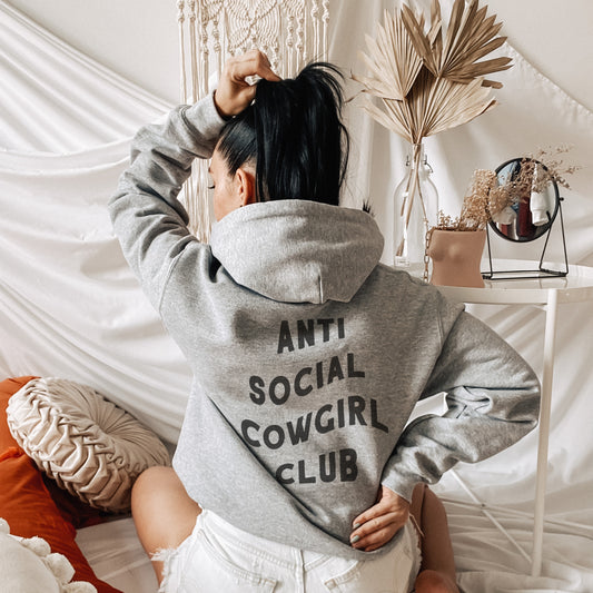 Anti Social Cowgirl Club Unisex Fleece Hoodie