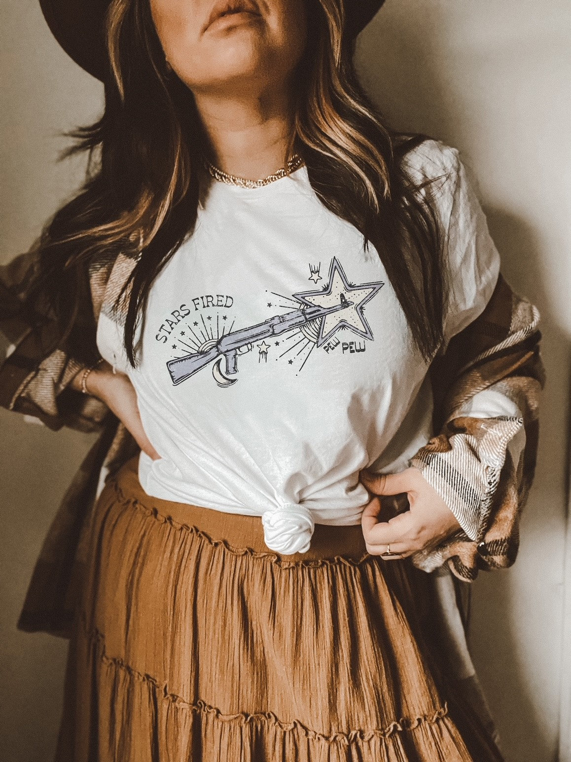 Stars Fired Pew Pew Tee