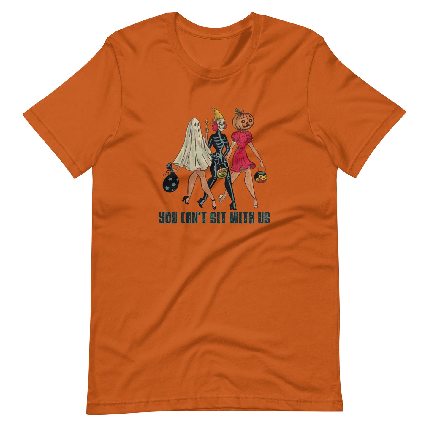 You Can't Sit With Us Vintage Pinup Halloween Tee