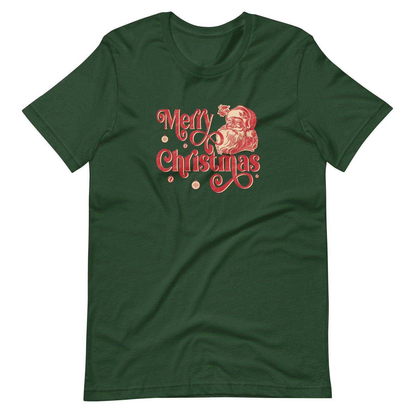 Merry Christmas Retro Santa Tee