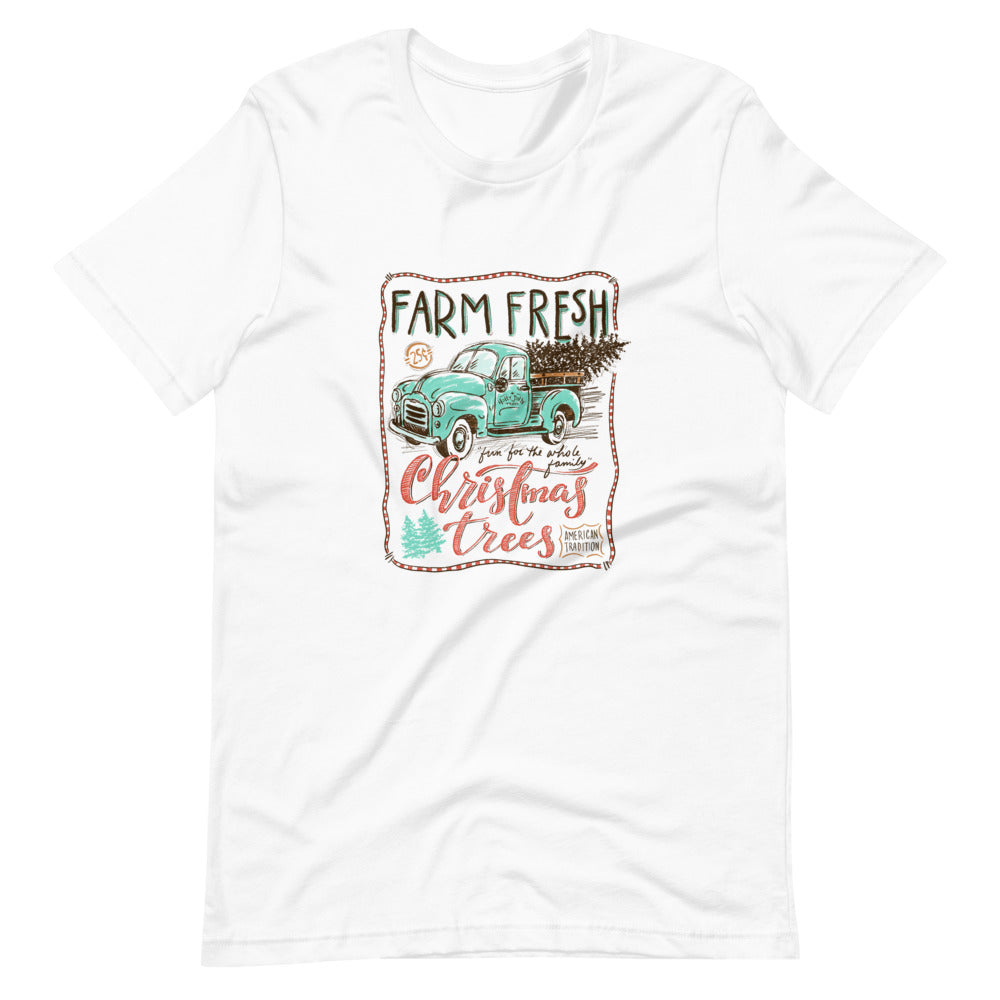 Farm Fresh Christmas Trees American Tradition Tee