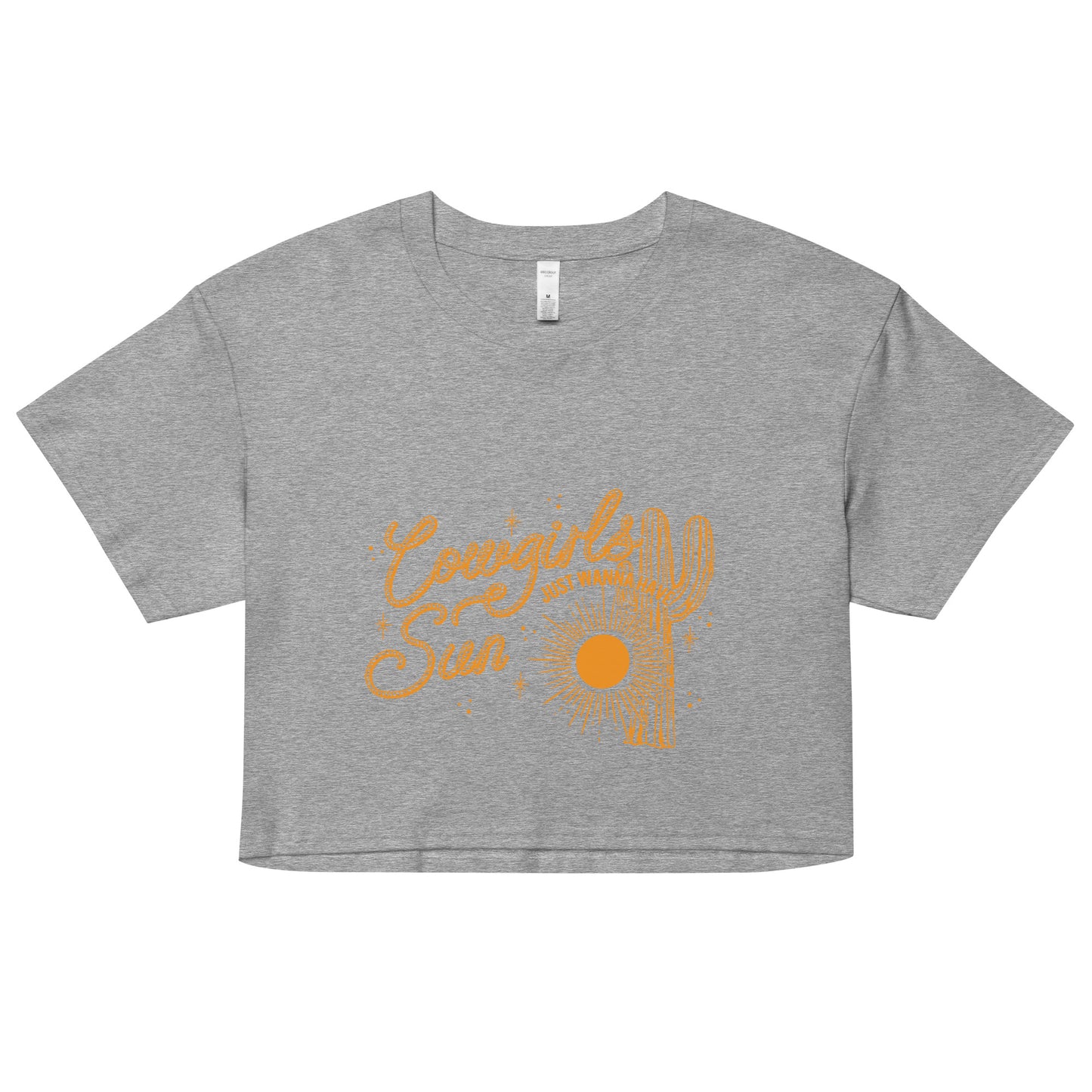 Cowgirls Just Wanna Have Sun Crop Top