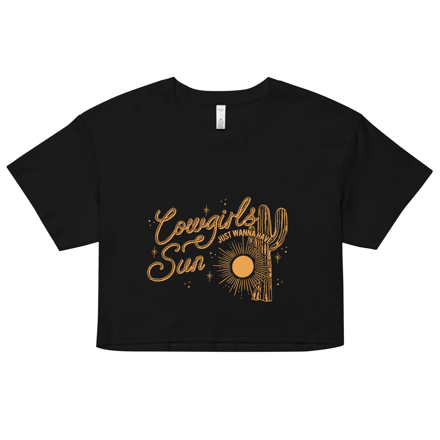 Cowgirls Just Wanna Have Sun Crop Top