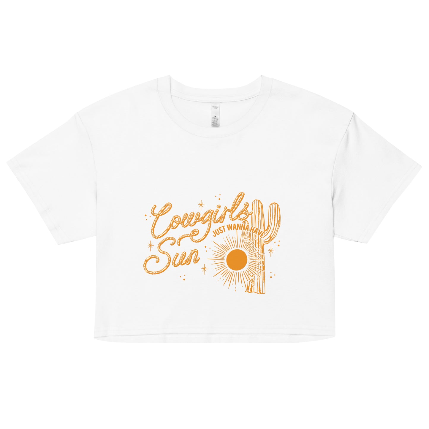 Cowgirls Just Wanna Have Sun Crop Top